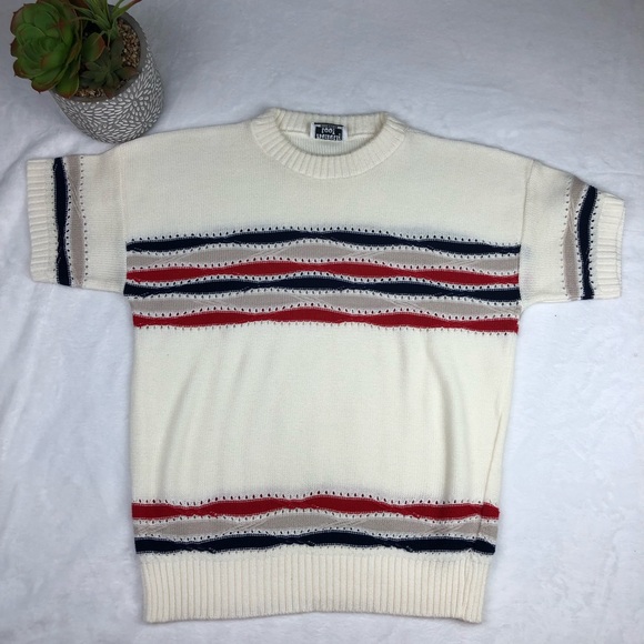 Vintage Keneth Too Women's Short Sleeve Sweater - Picture 1 of 5
